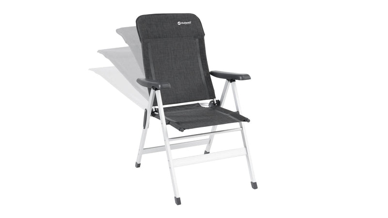 Outwell Ontario Adjustable Folding Camping Caravan Motorhome Chair Charcoal