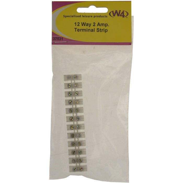 W4 12-Way Terminal Strip 2A 37531 W4 - UK Camping And Leisure