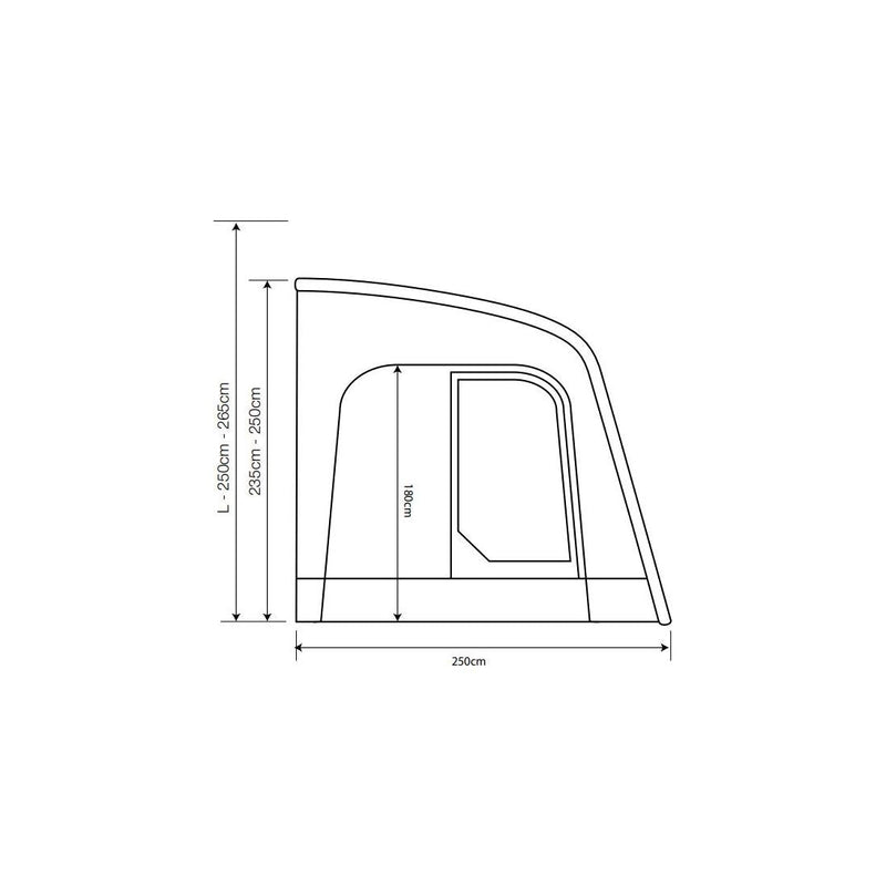 Outdoor Revolution Sportlite Air 320 Caravan Awning (235-250) Outdoor Revolution - UK Camping And Leisure