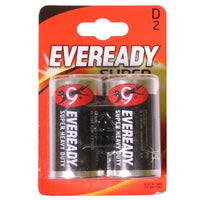 Eveready D Zinc Battery (x2) for Heavy Duty Devices