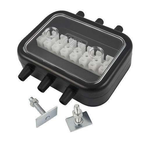 10 WAY RUBBER JUNCTION BOX (MAYPOLE) BK