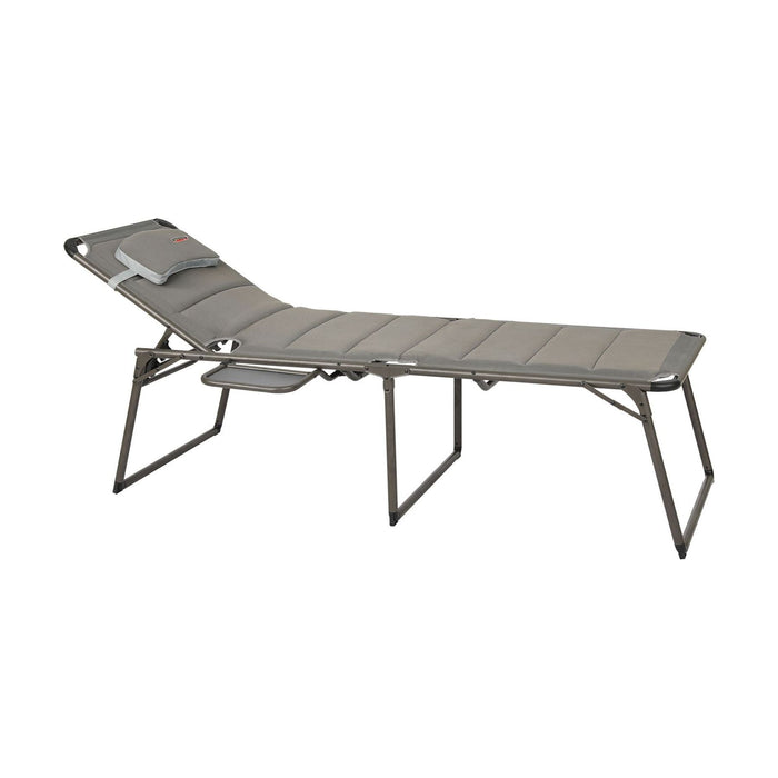 Naples Pro Lounge bed with side table F1324 Quest - UK Camping And Leisure