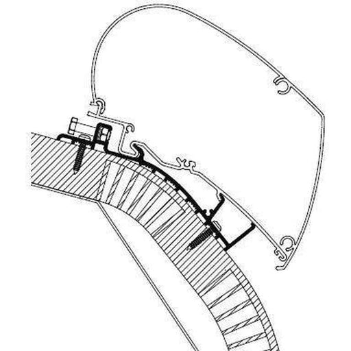 Thule Omnistor Carthago Awning Adapter – Series 6 (From 2014) C-Line Thule - UK Camping And Leisure