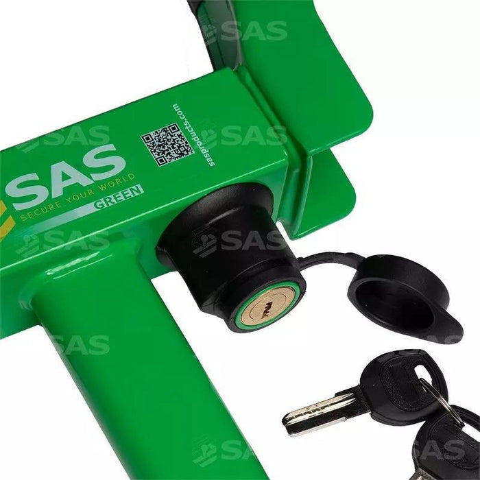 SAS Green Series V2 Wheel Clamp Lightweight Secure Theft Deterrent Caravan Trailer Wheels SAS - UK Camping And Leisure