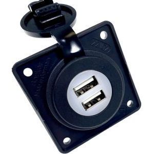 Twin Usb Charging Point On Berker Backplate-Anthracite 20238A UK Camping And Leisure - UK Camping And Leisure