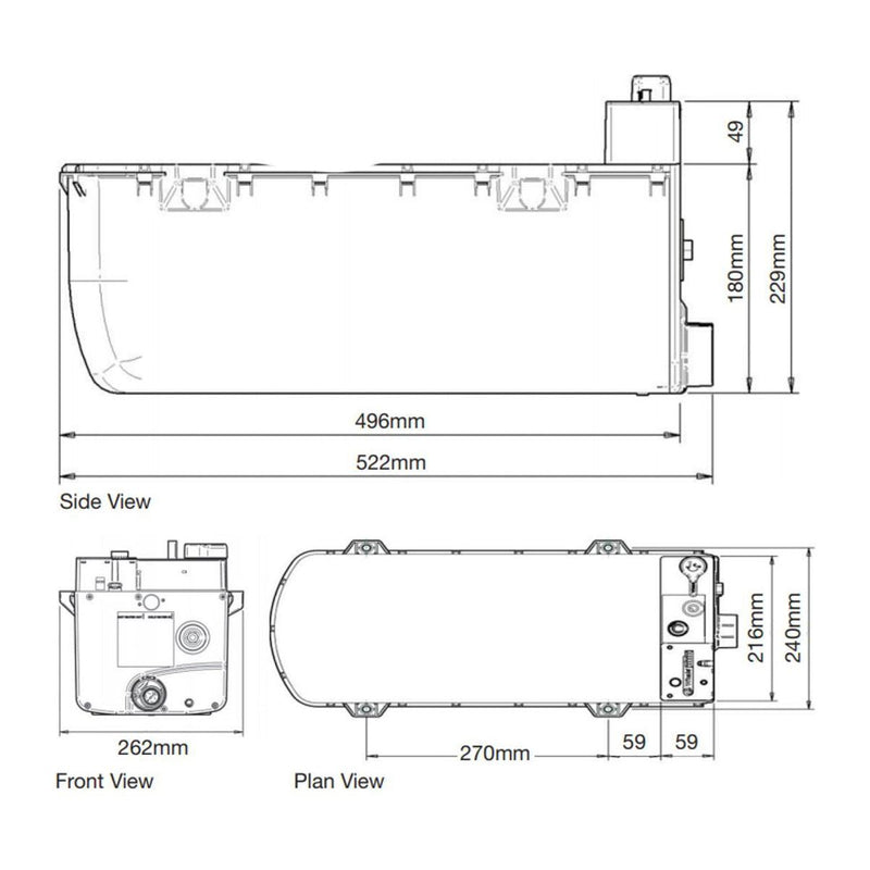 Whale Expanse Onboard Water Heater Gas and Electric with Flue Kit Whale - UK Camping And Leisure