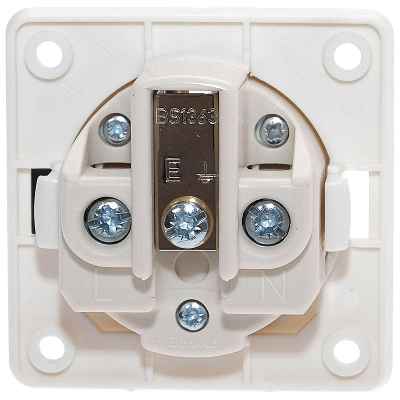 13 Amp Socket White (21221W) High Quality and Durable Socket in White for Yo W20 - UK Camping And Leisure