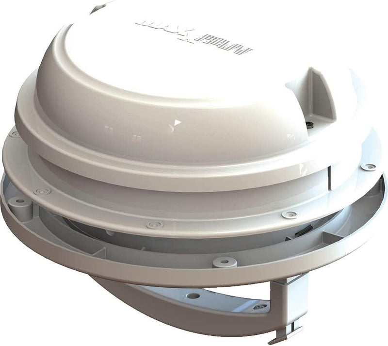 Maxxair Maxxfan Plus Dome Vent White 12V Led Light Campervan Bathroom Shower
