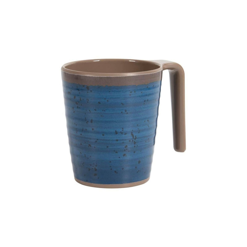 Bo-Camp Mug Halo L Melamine 4 Pieces Blue Bo-Camp - UK Camping And Leisure