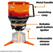 Jetboil Minimo Cooking System Camping Stove MNMSS Sunset Jetboil - UK Camping And Leisure
