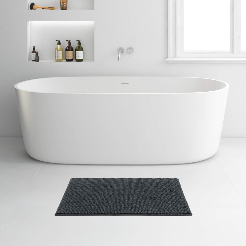 Bath Mat 80 X 50Cm Grey 632502 Rayen - UK Camping And Leisure