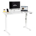 Dellonda Single Motor  Adjustable-Height Electric Sit/Stand Desk - White Desktop Dellonda - UK Camping And Leisure