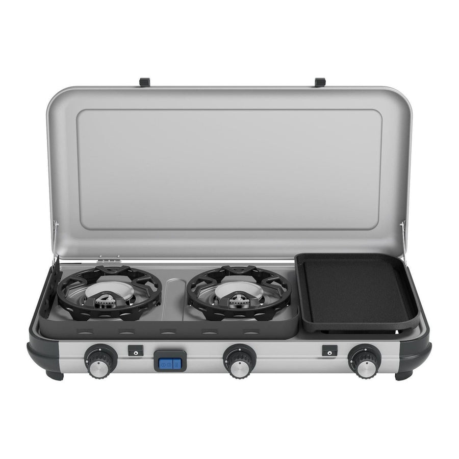 Campingaz Camping Kitchen 2 Multi-Cook Double Burner Portable Camping Gas Stove and Side Grill Campingaz - UK Camping And Leisure