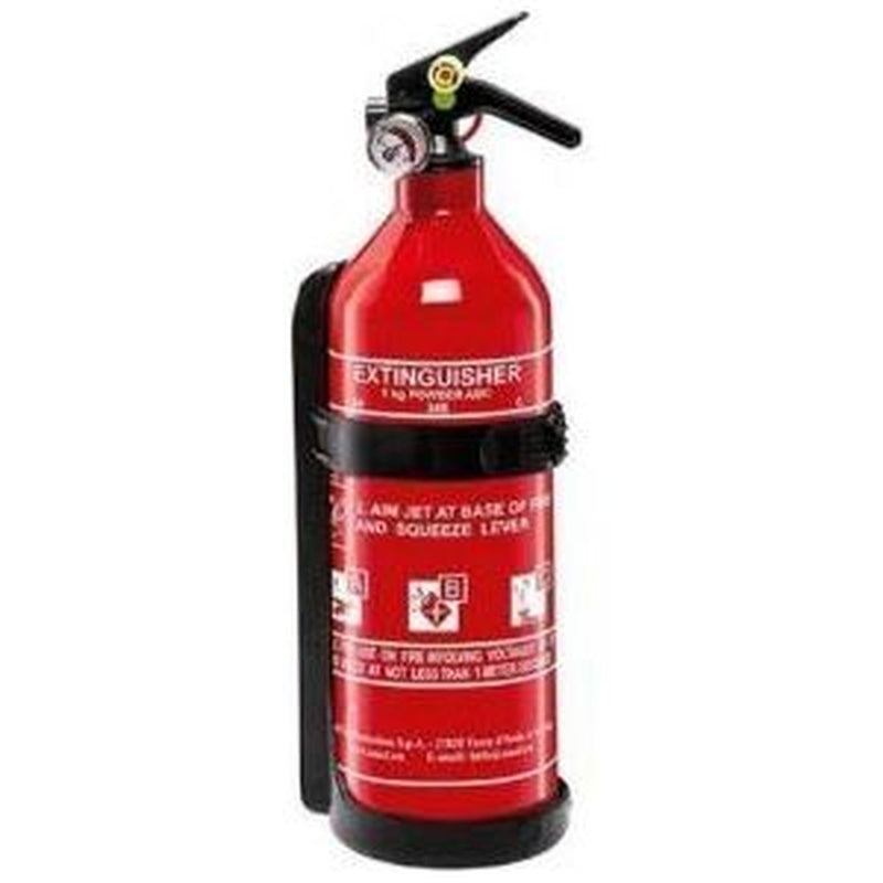 Abc Powder Extinguisher + Gauge 1Kg Aluminium FEE020 Abc - UK Camping And Leisure