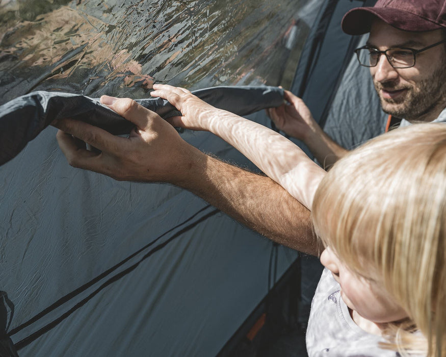 Easy Camp Sola 6 Pole Tent Blue 6 Person Easy Camp - UK Camping And Leisure