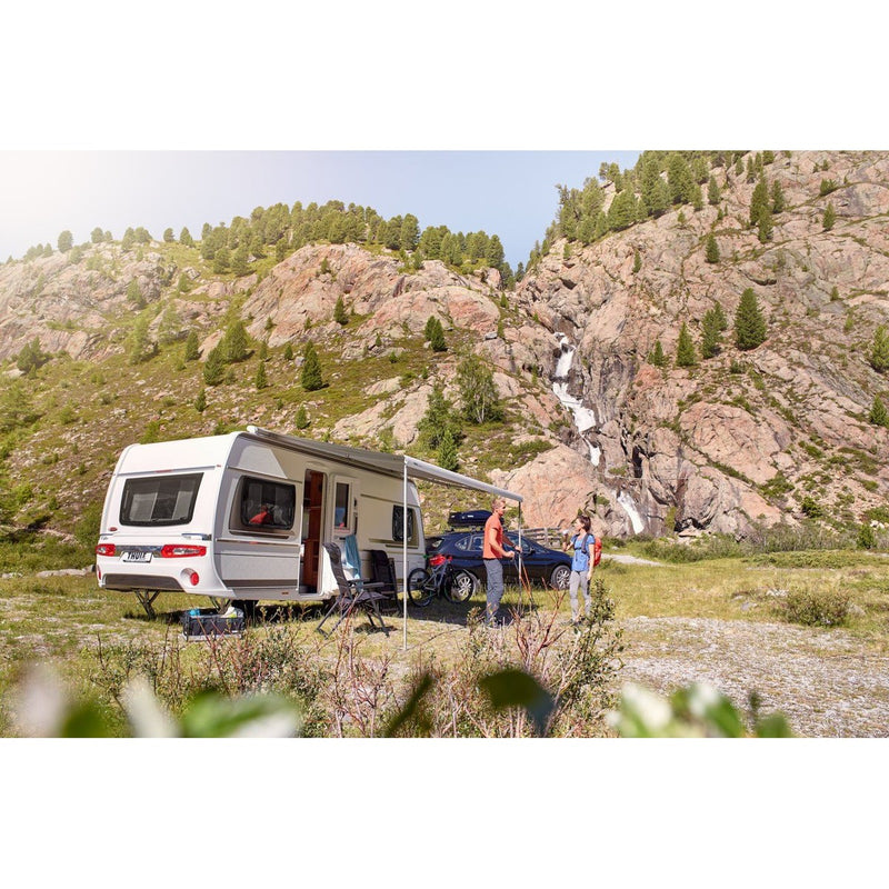 Thule Omnistor 6300 4.50x2.50m Roof Awning Anthracite with Fabric Finish Mystic Grey - View 7