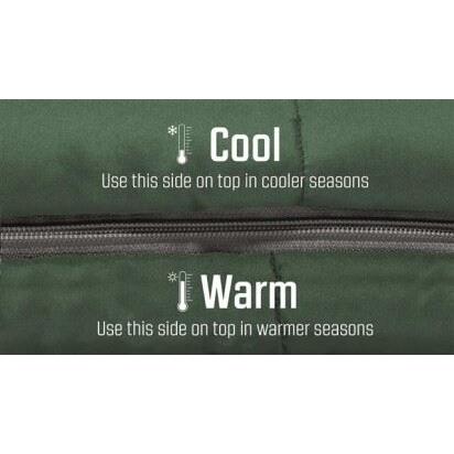 Outwell Contour Lux XL Sleeping Bag 3 Season Green