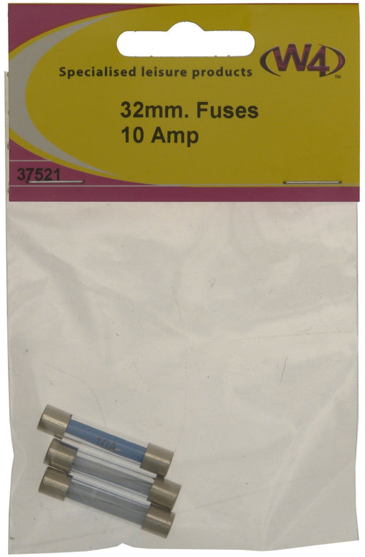 W4 Fuse 10A 32Mm (3) 37521 W4 - UK Camping And Leisure