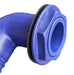 Angled Connector 40Mm 1 1/4 Bsp Blue C/W Nut & Washer 1445605 UK Camping And Leisure - UK Camping And Leisure