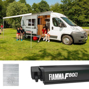 Fiamma Deep Black F80S 340 Royal Grey Fabric (07831C01R) - View 2