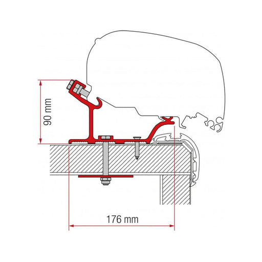 Fiamma Adapter Carthago Malibu 490 Fiamma - UK Camping And Leisure