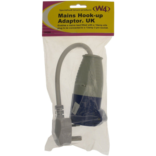 W4 Mains Hook-Up Adaptor Uk 20006 W4 - UK Camping And Leisure