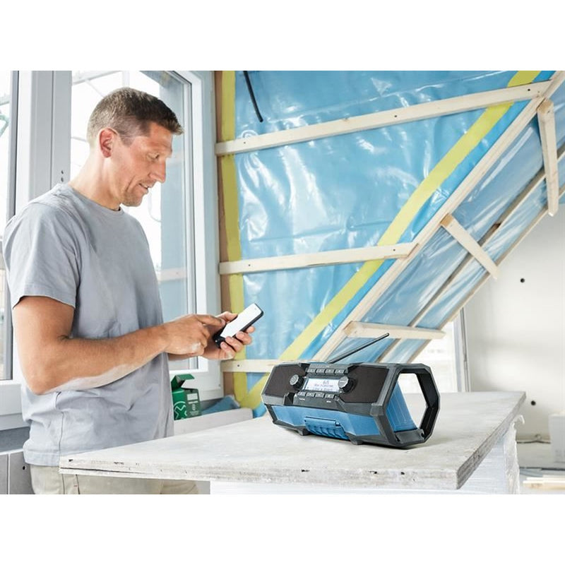 Bosch GPB 18V-2 C Professional Bluetooth DAB+ Radio 240V & Li-ion Bare Unit Bosch - UK Camping And Leisure