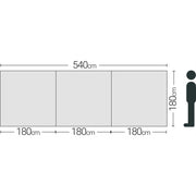 Quest Screen Shield (3 panel) Windbreak 180cm High Quest - UK Camping And Leisure