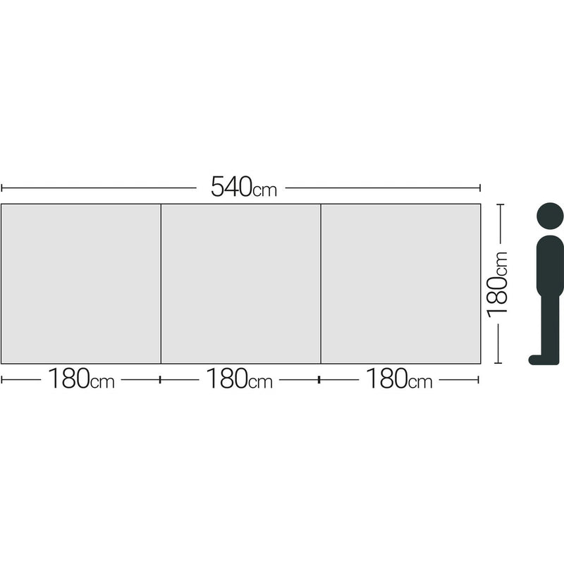 Quest Screen Shield (3 panel) Windbreak 180cm High Quest - UK Camping And Leisure