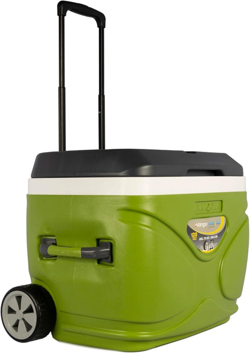 Vango Vango Pinnacle Wheelie 66L - 120Hr Cooler Coolbox 66L Green Vango - UK Camping And Leisure