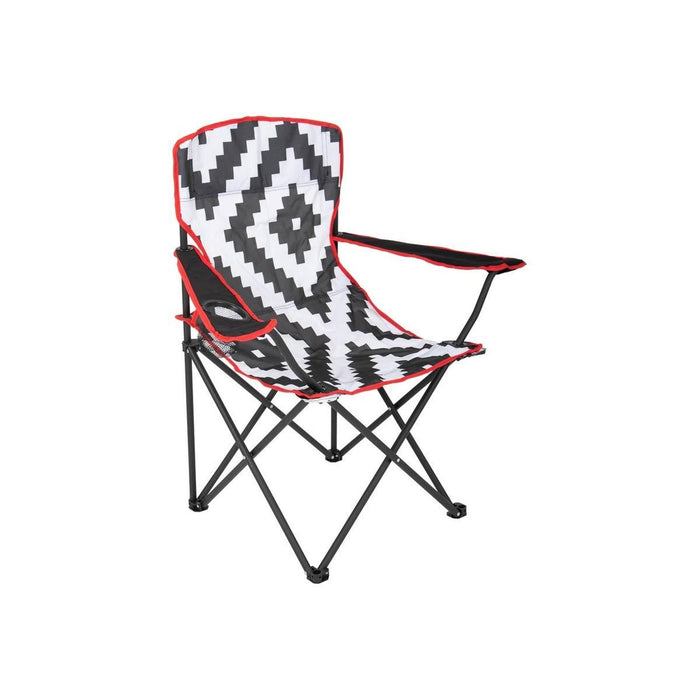 Bo-Camp Urban Collection Folding Chair Madison Black/White Bo-Camp - UK Camping And Leisure
