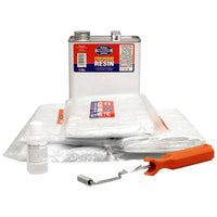 Baileys Fibreglass Repair Kit with Bubble Burster (40 sq ft) for Professional R