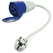 230V Euro Site Hook Up Travel Lead Continental Adaptor Conversion Plug Caravan Crusader - UK Camping And Leisure