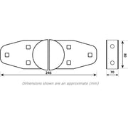 SAS Security Products SAS Universal Security Hasp with Fixing Kit - Image 3 of 4 | UK Camping and Leisure