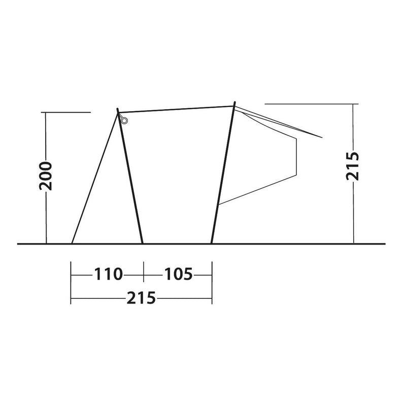 Outwell Dune SUV Driveaway SUV Car Tailgate Awning 155-185cm - View 13