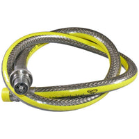 Stainless Cooker Hose 1250mm Bayonet x 1/2 Male BSPT Caravan/Motorhome