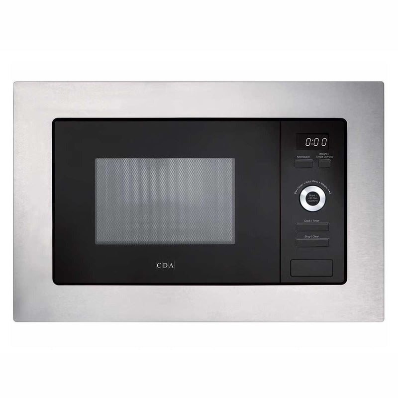 CDA Integrated Microwave Oven 25L 5 Power Levels Stainless Steel CDA - UK Camping And Leisure