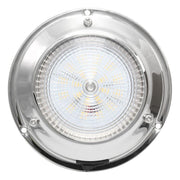 AAA 12V Stainless Steel Dome Light Warm White LED 106mm 3" Dome AAA - UK Camping And Leisure