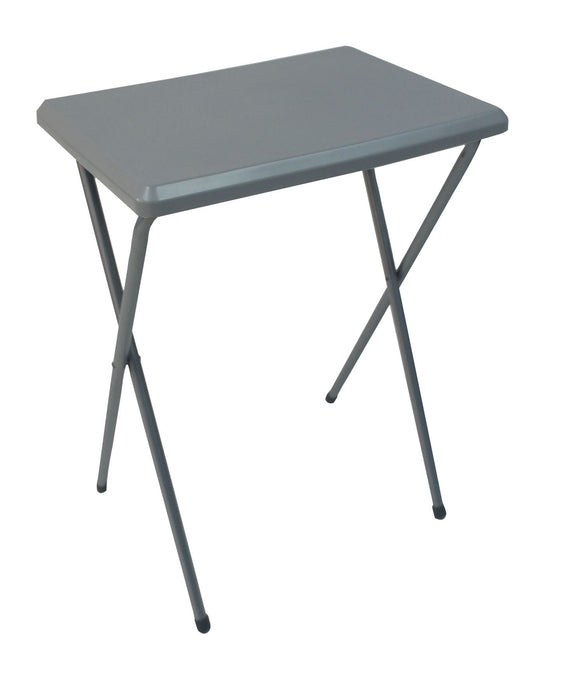 Quest Fleetwood high plastic Folding Camping Table in grey Quest - UK Camping And Leisure