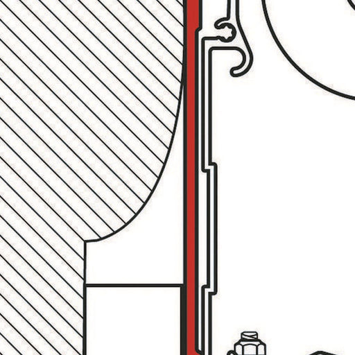 Fiamma Adapter Knaus C Liner 300 (98655-754) Fiamma - UK Camping And Leisure