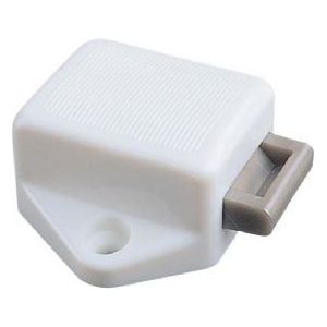 Mini Push Button Lock White 1 Side Opening 804954 UK Camping And Leisure - UK Camping And Leisure