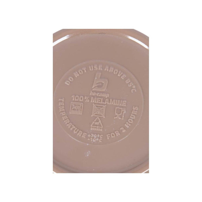 Bo-Camp Tableware Halo Melamine 12 Pieces Beige Bo-Camp - UK Camping And Leisure