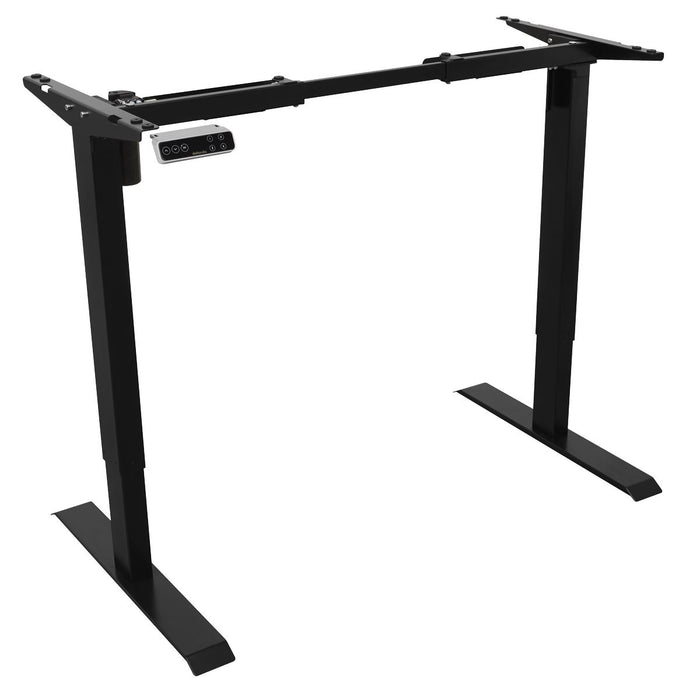 Dellonda Single Motor Ultra-Quiet Adjustable-Height Desk Frame- Black Dellonda - UK Camping And Leisure