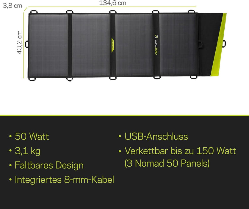 Goal Zero Nomad 50 Solar Panel Postable Charger Goal Zero - UK Camping And Leisure