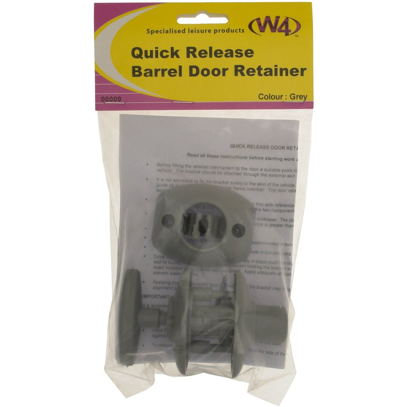 W4 Quick Release Barrel Door Retainer Grey 00009 W4 - UK Camping And Leisure