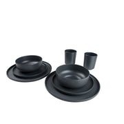 Bo-Camp Industrial Collection Tableware Patom 16 Pieces Anth Bo-Camp - UK Camping And Leisure