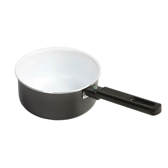 Bo-Camp Sauce Pan Sprint Removable Handle Blk/White Dia 16cm Bo-Camp - UK Camping And Leisure