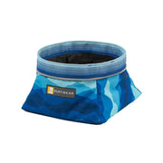 Ruffwear Quencher Dog Bowl with Coastal Mountains Print (Medium) Ruffwear - UK Camping And Leisure
