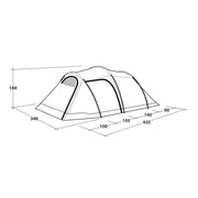 Outwell Earth 5 Plus Pole Tent Green 5 Person Outwell - UK Camping And Leisure