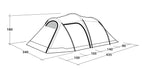 Outwell Earth 5 Plus Pole Tent Green 5 Person Outwell - UK Camping And Leisure